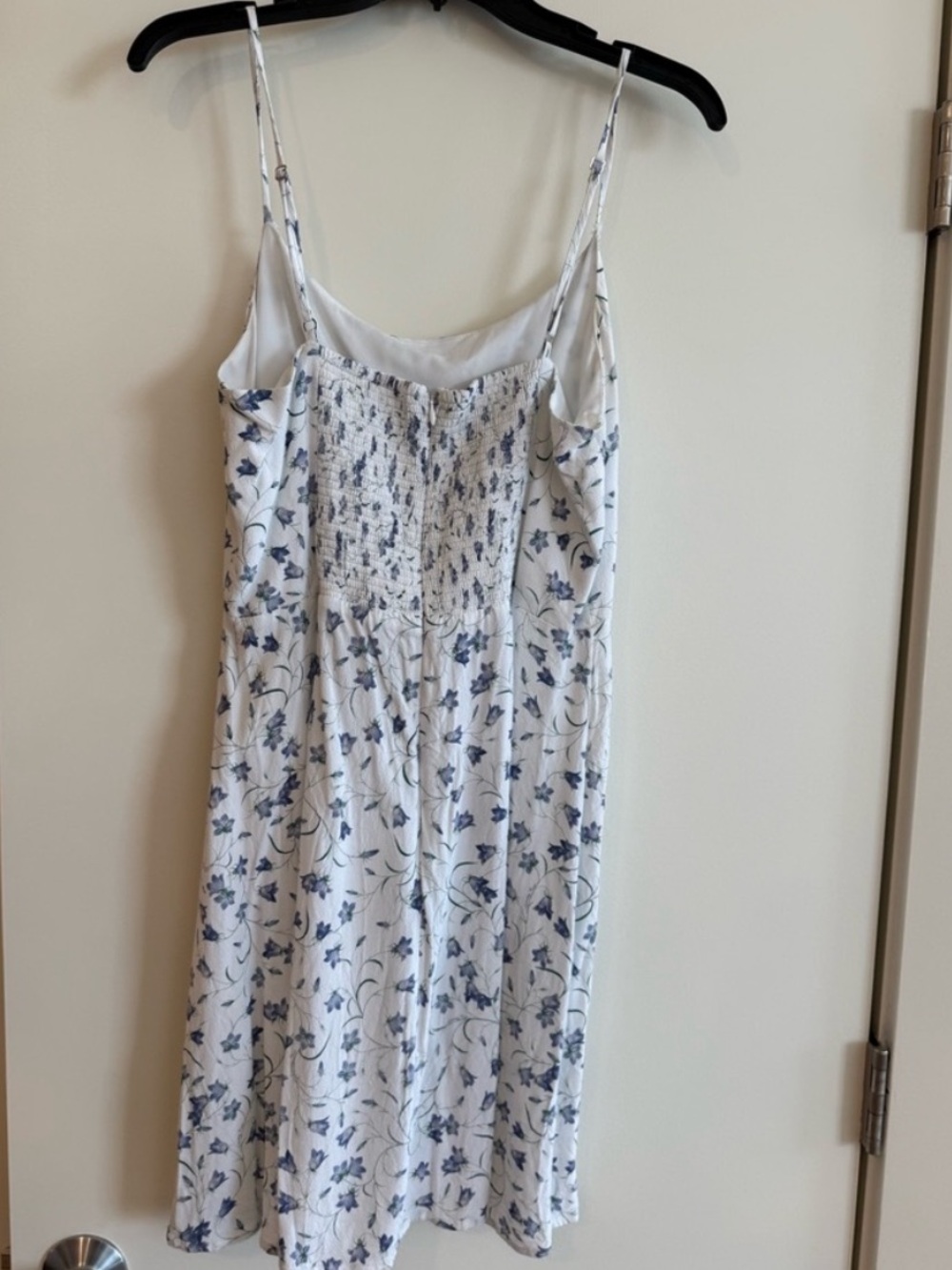 Aritzia Sunday Best Purple / Blue Floral Jackson Mini Dress Sz M Babydoll - Picture 5 of 7